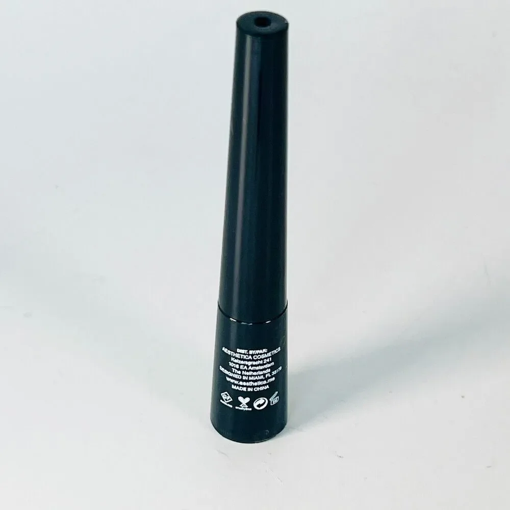 Aesthetica Felt Tip Liquid Eyeliner Pen Smudge Proof Jet Black .11oz 3.2ml NIB